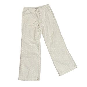 Hollister woman’s Ella eyelet adjustable wide leg pants
